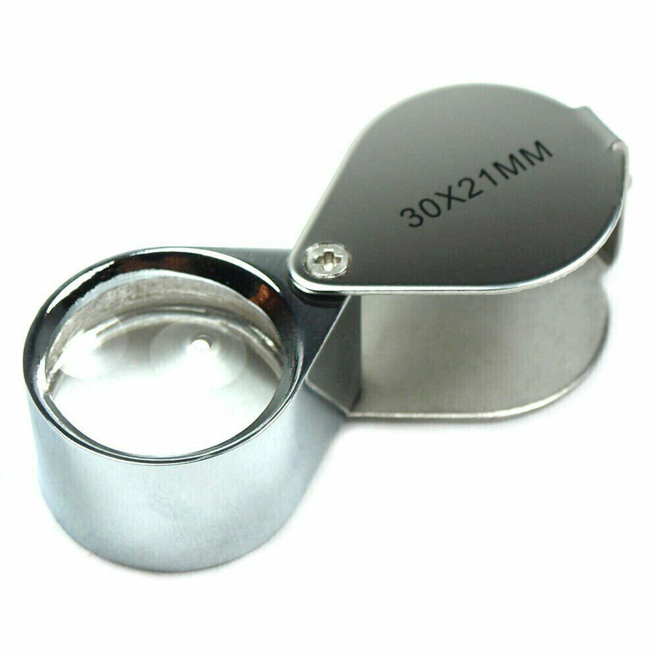 30x 21mm Watchmaker Jeweler Loupe Magnifier Magnifying Glass with storage case