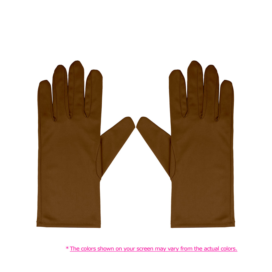 Brown - Watch Jewelry Microfiber Care Handling Polishing Gloves - 1 Pair