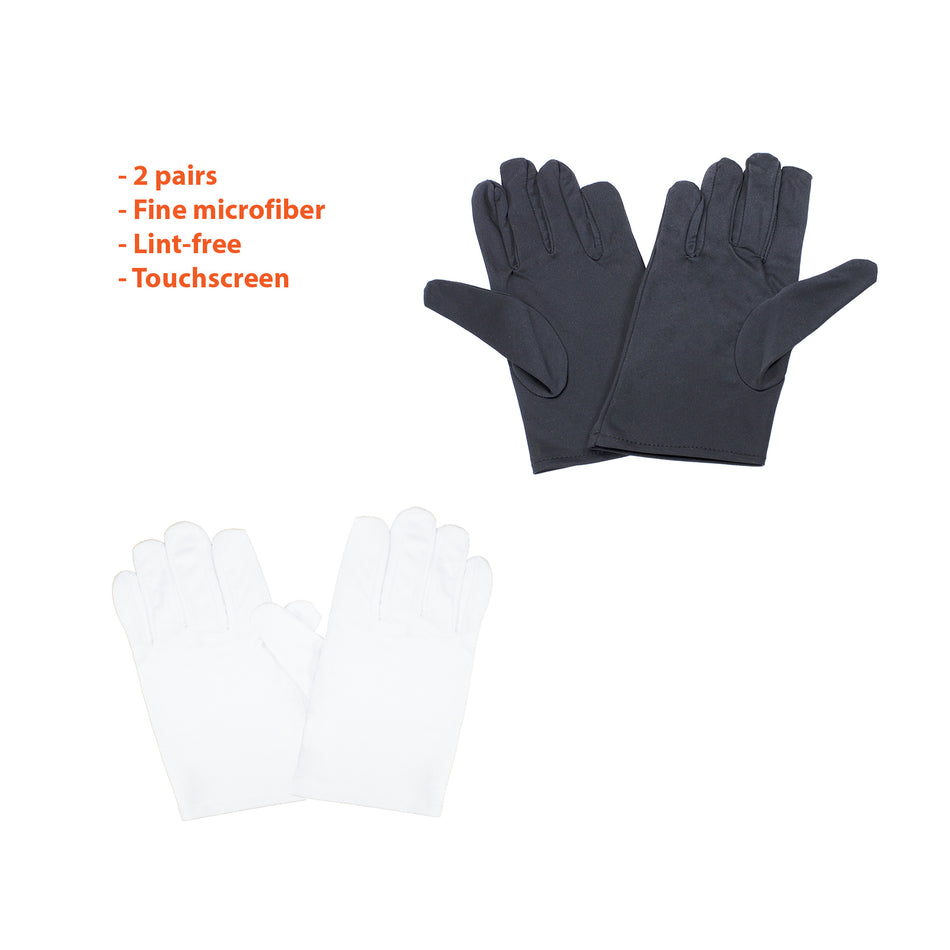 2 PACKS x Microfiber Watch Jewelry Handling Inspection Polish Presentation Gloves