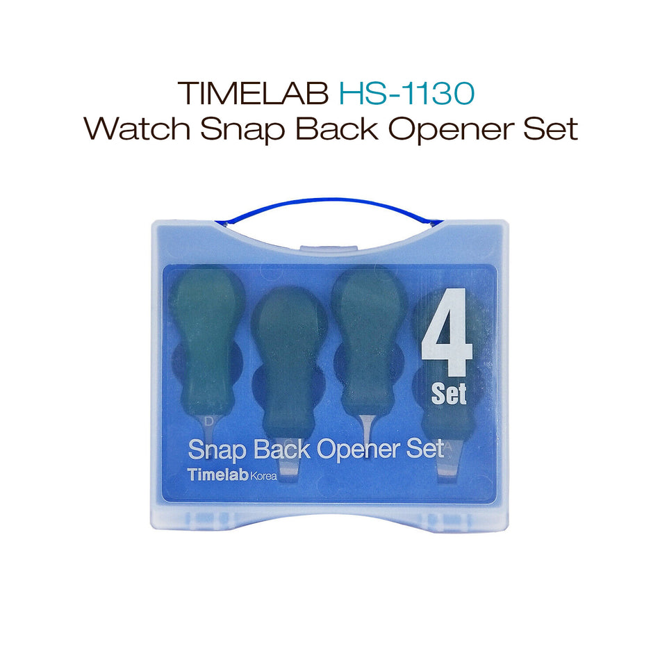 TimeLab Watch Case Snap Back Knife Opener Remover Repair Set Kit Tool 4 PCS